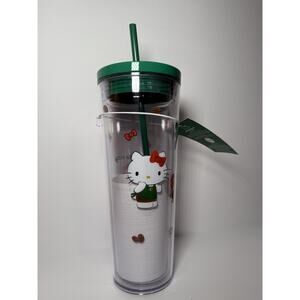 Starbucks X Hello Kitty Tiny Chum 24oz Acrylic Cold Cup Limited Edition BNWT